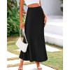 imageBTFBM Skirts for Women Summer 2026 Business Casual Outfits High Waist Cocktail Party Wedding Mermaid Spring Maxi SkirtBlack