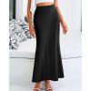 imageBTFBM Skirts for Women Summer 2026 Business Casual Outfits High Waist Cocktail Party Wedding Mermaid Spring Maxi SkirtBlack