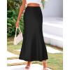 imageBTFBM Skirts for Women Summer 2026 Business Casual Outfits High Waist Cocktail Party Wedding Mermaid Spring Maxi SkirtBlack
