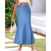 imageBTFBM Skirts for Women Summer 2026 Business Casual Outfits High Waist Cocktail Party Wedding Mermaid Spring Maxi SkirtBlue