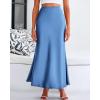 imageBTFBM Skirts for Women Summer 2026 Business Casual Outfits High Waist Cocktail Party Wedding Mermaid Spring Maxi SkirtBlue