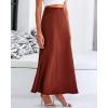 imageBTFBM Skirts for Women Summer 2026 Business Casual Outfits High Waist Cocktail Party Wedding Mermaid Spring Maxi SkirtBrown