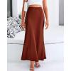 imageBTFBM Skirts for Women Summer 2026 Business Casual Outfits High Waist Cocktail Party Wedding Mermaid Spring Maxi SkirtBrown