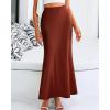 imageBTFBM Skirts for Women Summer 2026 Business Casual Outfits High Waist Cocktail Party Wedding Mermaid Spring Maxi SkirtBrown