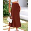 imageBTFBM Skirts for Women Summer 2026 Business Casual Outfits High Waist Cocktail Party Wedding Mermaid Spring Maxi SkirtBrown