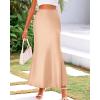 imageBTFBM Skirts for Women Summer 2026 Business Casual Outfits High Waist Cocktail Party Wedding Mermaid Spring Maxi SkirtChampagne