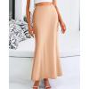 imageBTFBM Skirts for Women Summer 2026 Business Casual Outfits High Waist Cocktail Party Wedding Mermaid Spring Maxi SkirtChampagne