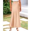imageBTFBM Skirts for Women Summer 2026 Business Casual Outfits High Waist Cocktail Party Wedding Mermaid Spring Maxi SkirtChampagne
