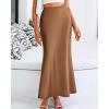 imageBTFBM Skirts for Women Summer 2026 Business Casual Outfits High Waist Cocktail Party Wedding Mermaid Spring Maxi SkirtCoffee