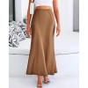 imageBTFBM Skirts for Women Summer 2026 Business Casual Outfits High Waist Cocktail Party Wedding Mermaid Spring Maxi SkirtCoffee