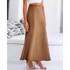 imageBTFBM Skirts for Women Summer 2026 Business Casual Outfits High Waist Cocktail Party Wedding Mermaid Spring Maxi SkirtCoffee