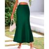 imageBTFBM Skirts for Women Summer 2026 Business Casual Outfits High Waist Cocktail Party Wedding Mermaid Spring Maxi SkirtDark Green
