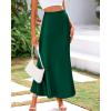 imageBTFBM Skirts for Women Summer 2026 Business Casual Outfits High Waist Cocktail Party Wedding Mermaid Spring Maxi SkirtDark Green