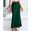 imageBTFBM Skirts for Women Summer 2026 Business Casual Outfits High Waist Cocktail Party Wedding Mermaid Spring Maxi SkirtDark Green