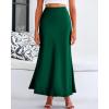 imageBTFBM Skirts for Women Summer 2026 Business Casual Outfits High Waist Cocktail Party Wedding Mermaid Spring Maxi SkirtDark Green