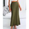 imageBTFBM Skirts for Women Summer 2026 Business Casual Outfits High Waist Cocktail Party Wedding Mermaid Spring Maxi SkirtLight Army Green