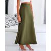 imageBTFBM Skirts for Women Summer 2026 Business Casual Outfits High Waist Cocktail Party Wedding Mermaid Spring Maxi SkirtLight Army Green