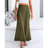 imageBTFBM Skirts for Women Summer 2026 Business Casual Outfits High Waist Cocktail Party Wedding Mermaid Spring Maxi SkirtLight Army Green