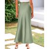 imageBTFBM Skirts for Women Summer 2026 Business Casual Outfits High Waist Cocktail Party Wedding Mermaid Spring Maxi SkirtLight Green