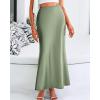 imageBTFBM Skirts for Women Summer 2026 Business Casual Outfits High Waist Cocktail Party Wedding Mermaid Spring Maxi SkirtLight Green