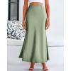 imageBTFBM Skirts for Women Summer 2026 Business Casual Outfits High Waist Cocktail Party Wedding Mermaid Spring Maxi SkirtLight Green