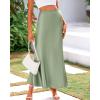 imageBTFBM Skirts for Women Summer 2026 Business Casual Outfits High Waist Cocktail Party Wedding Mermaid Spring Maxi SkirtLight Green