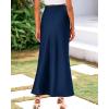 imageBTFBM Skirts for Women Summer 2026 Business Casual Outfits High Waist Cocktail Party Wedding Mermaid Spring Maxi SkirtNavy