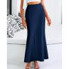 imageBTFBM Skirts for Women Summer 2026 Business Casual Outfits High Waist Cocktail Party Wedding Mermaid Spring Maxi SkirtNavy