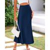 imageBTFBM Skirts for Women Summer 2026 Business Casual Outfits High Waist Cocktail Party Wedding Mermaid Spring Maxi SkirtNavy