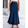 imageBTFBM Skirts for Women Summer 2026 Business Casual Outfits High Waist Cocktail Party Wedding Mermaid Spring Maxi SkirtNavy