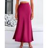 imageBTFBM Skirts for Women Summer 2026 Business Casual Outfits High Waist Cocktail Party Wedding Mermaid Spring Maxi SkirtRose Red