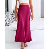 imageBTFBM Skirts for Women Summer 2026 Business Casual Outfits High Waist Cocktail Party Wedding Mermaid Spring Maxi SkirtRose Red