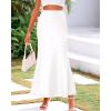 imageBTFBM Skirts for Women Summer 2026 Business Casual Outfits High Waist Cocktail Party Wedding Mermaid Spring Maxi SkirtWhite