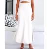 imageBTFBM Skirts for Women Summer 2026 Business Casual Outfits High Waist Cocktail Party Wedding Mermaid Spring Maxi SkirtWhite