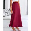 imageBTFBM Skirts for Women Summer 2026 Business Casual Outfits High Waist Cocktail Party Wedding Mermaid Spring Maxi SkirtWine Red