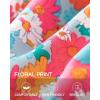 imageBTFBM Summer Blouses for Women Dressy Casual 2026 Fashion Spring Tops Floral Boho V Neck Puff Short Sleeve Top ShirtsFloral Light Blue Multi