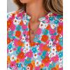 imageBTFBM Summer Blouses for Women Dressy Casual 2026 Fashion Spring Tops Floral Boho V Neck Puff Short Sleeve Top ShirtsFloral Light Blue Multi