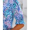 imageBTFBM Summer Blouses for Women Dressy Casual 2026 Fashion Spring Tops Floral Boho V Neck Puff Short Sleeve Top ShirtsFloral Pink Blue