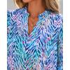 imageBTFBM Summer Blouses for Women Dressy Casual 2026 Fashion Spring Tops Floral Boho V Neck Puff Short Sleeve Top ShirtsFloral Pink Blue