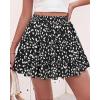 imageBTFBM Summer Skirts for Women 2026 Floral High Waist Shorts Underneath Boho Tiered Flowy Tennis Skorts Casual Mini SkirtFloral Black White