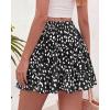 imageBTFBM Summer Skirts for Women 2026 Floral High Waist Shorts Underneath Boho Tiered Flowy Tennis Skorts Casual Mini SkirtFloral Black White