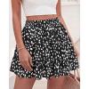 imageBTFBM Summer Skirts for Women 2026 Floral High Waist Shorts Underneath Boho Tiered Flowy Tennis Skorts Casual Mini SkirtFloral Black White
