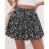 imageBTFBM Summer Skirts for Women 2026 Floral High Waist Shorts Underneath Boho Tiered Flowy Tennis Skorts Casual Mini SkirtFloral Black White