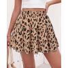 imageBTFBM Summer Skirts for Women 2026 Floral High Waist Shorts Underneath Boho Tiered Flowy Tennis Skorts Casual Mini SkirtLeopard Khaki