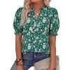 Floral Dark Green