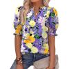 Floral Purple Yellow