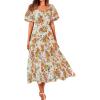 Floral White Orange