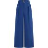 imageBTFBM Women Wide Leg Dress Pants 2026 High Waisted Button Pleated Business Casual Trousers Office Work Palazzo PantsDark Blue