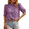 Floral Purple White