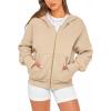 imageBTFBM Hoodies For Women Sweatshirt Fall Fashion Clothing 2026 Long Sleeve Fleece Jacket Winter Outfits Y2k Zip Up HoodieApricot